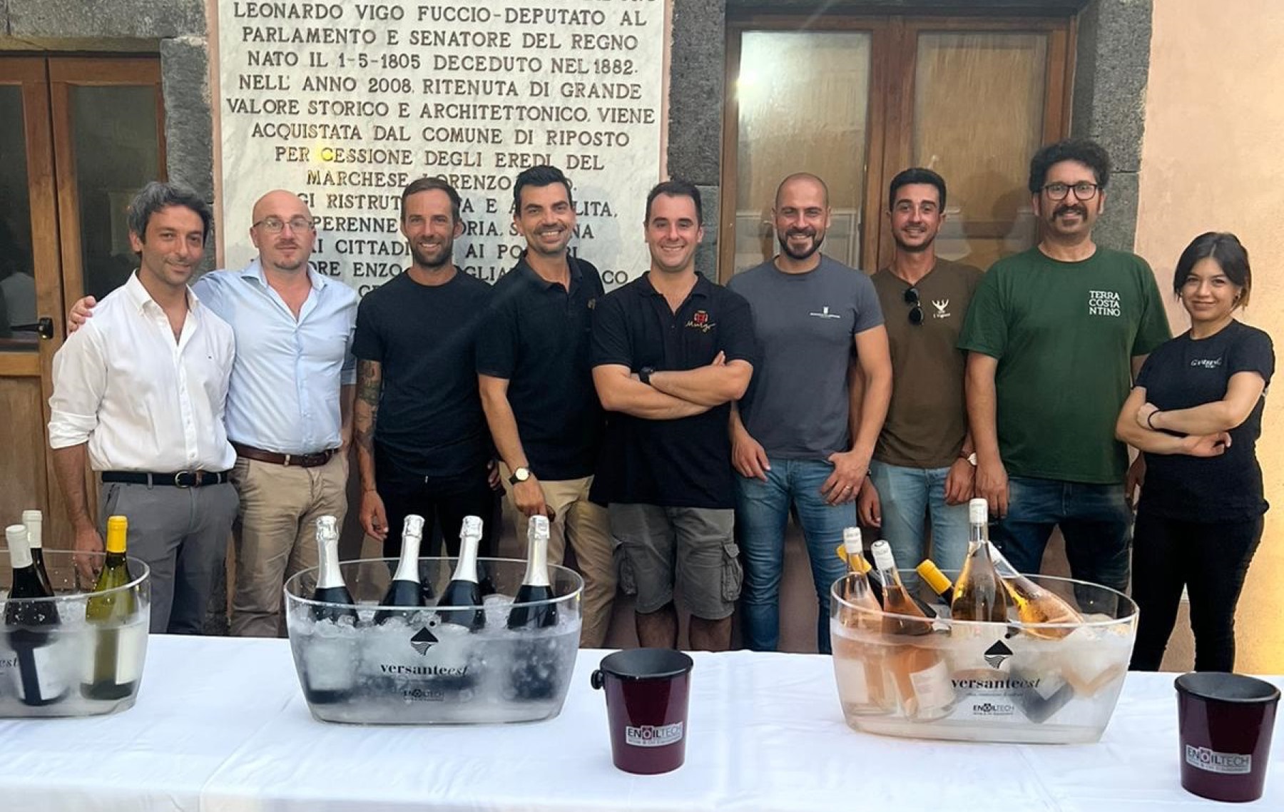 Il team Gambino all'evento Versante Est